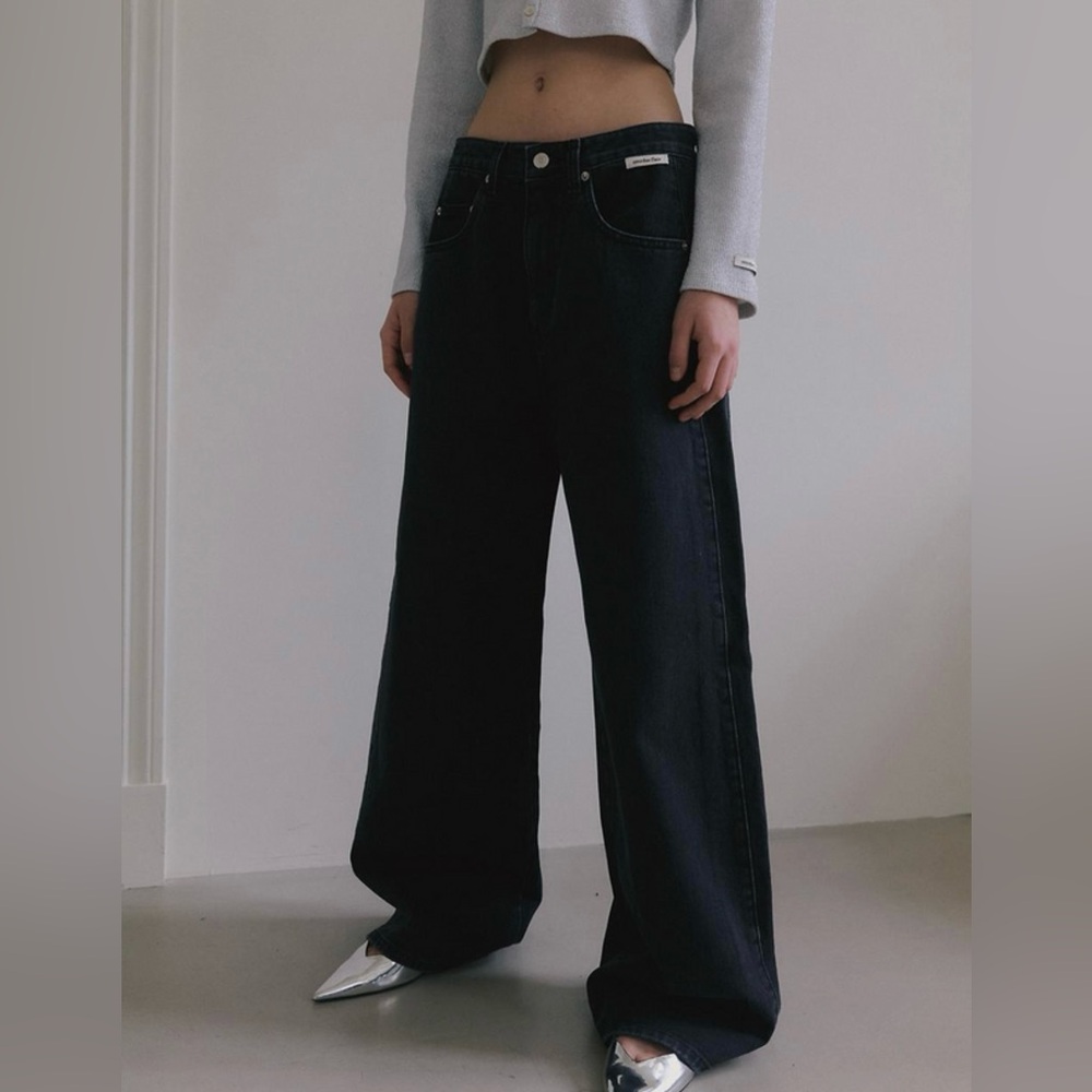 Overdueflair Vintage Wide Fit Cotton Denim [Dark Grey]